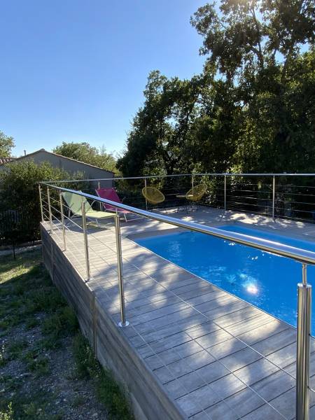 Achat de garde-corps extérieur en inox pour piscine à Quissac proche de Nimes